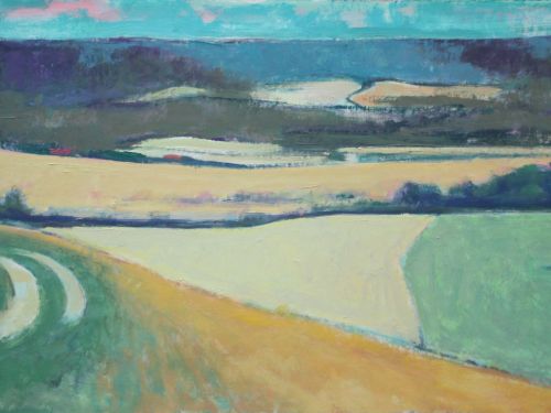 Chalk path over downs